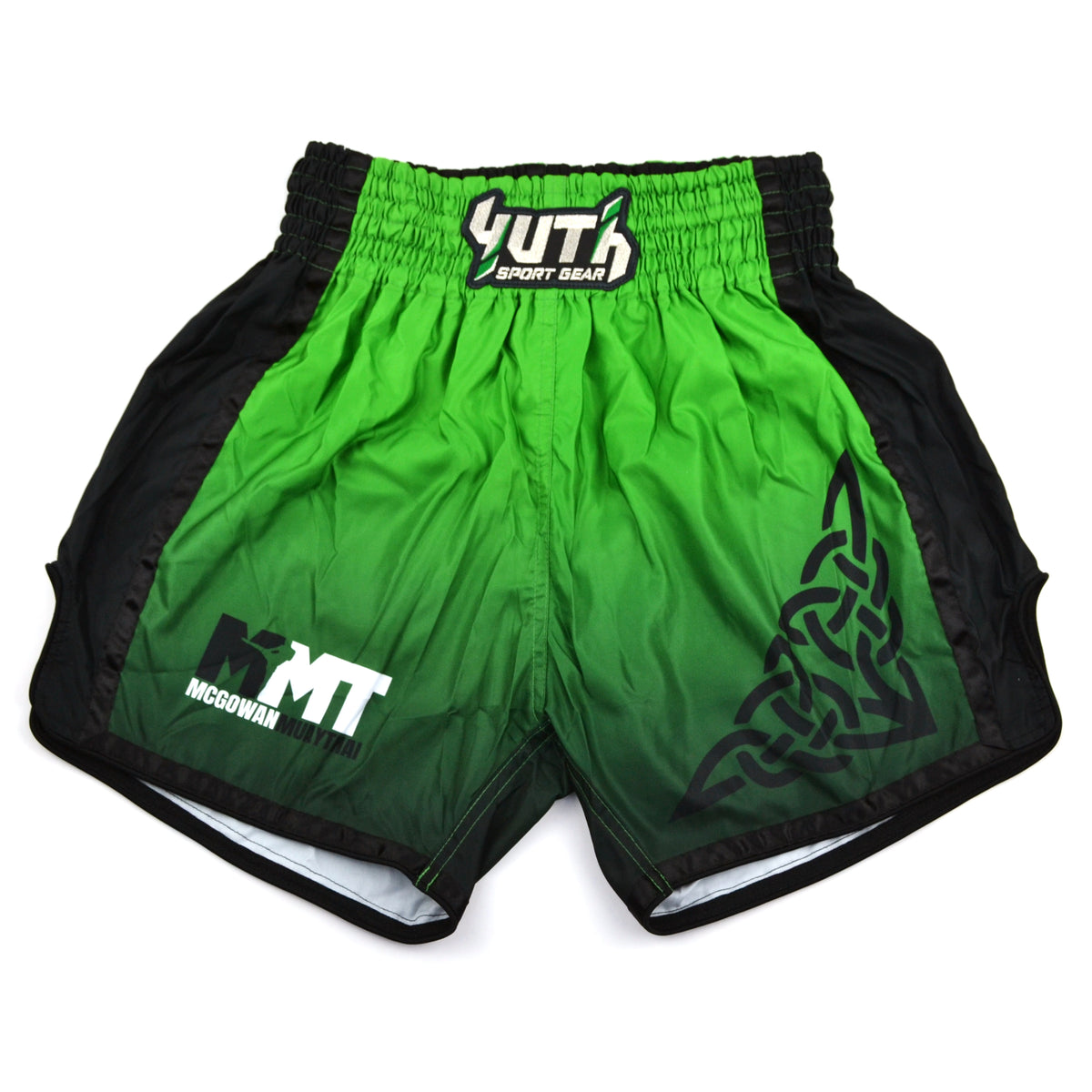 McGowan Muaythai Microfibre Shorts Green #MMT-BS02