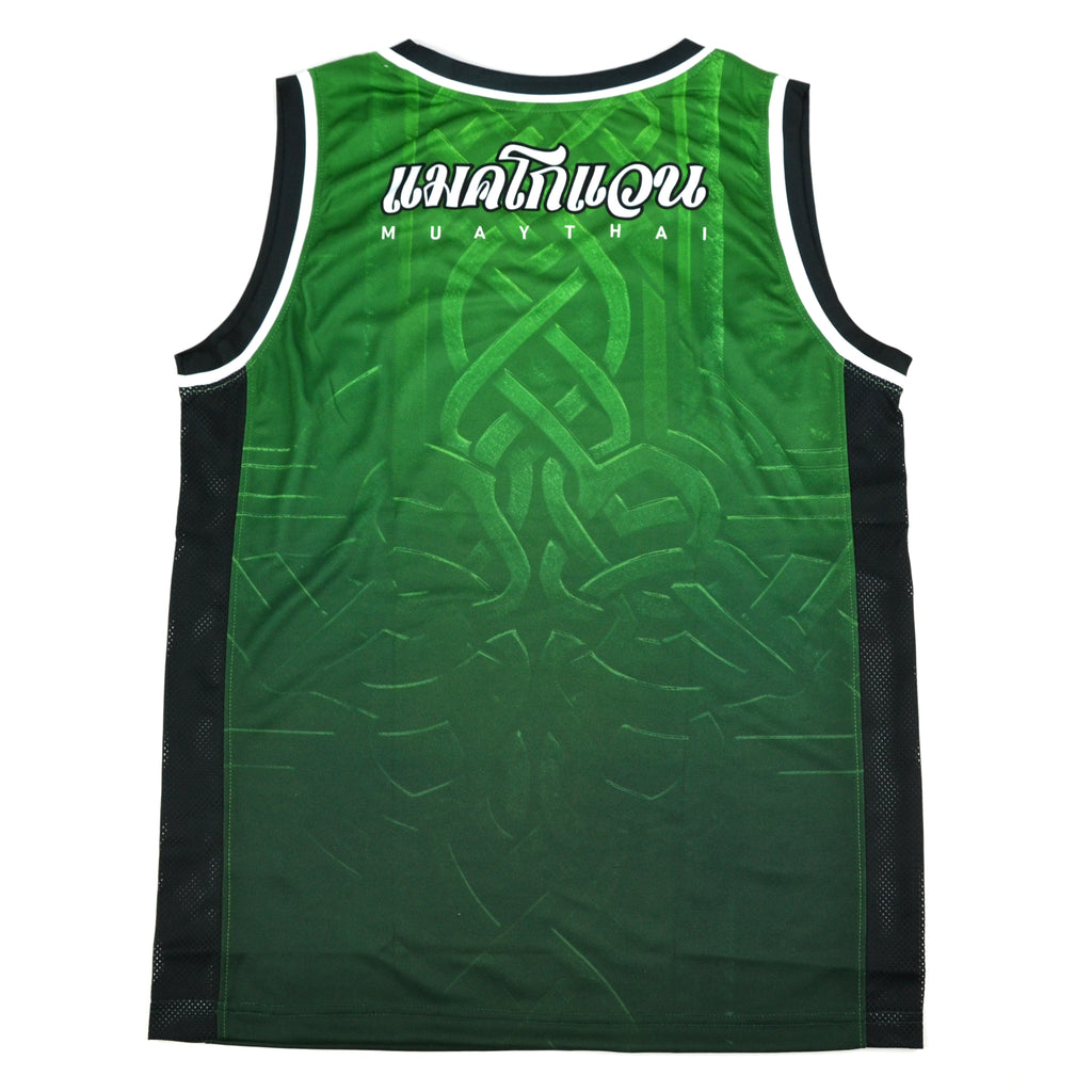 McGowan Muaythai Basketball Jersey Green #MMT-JS01