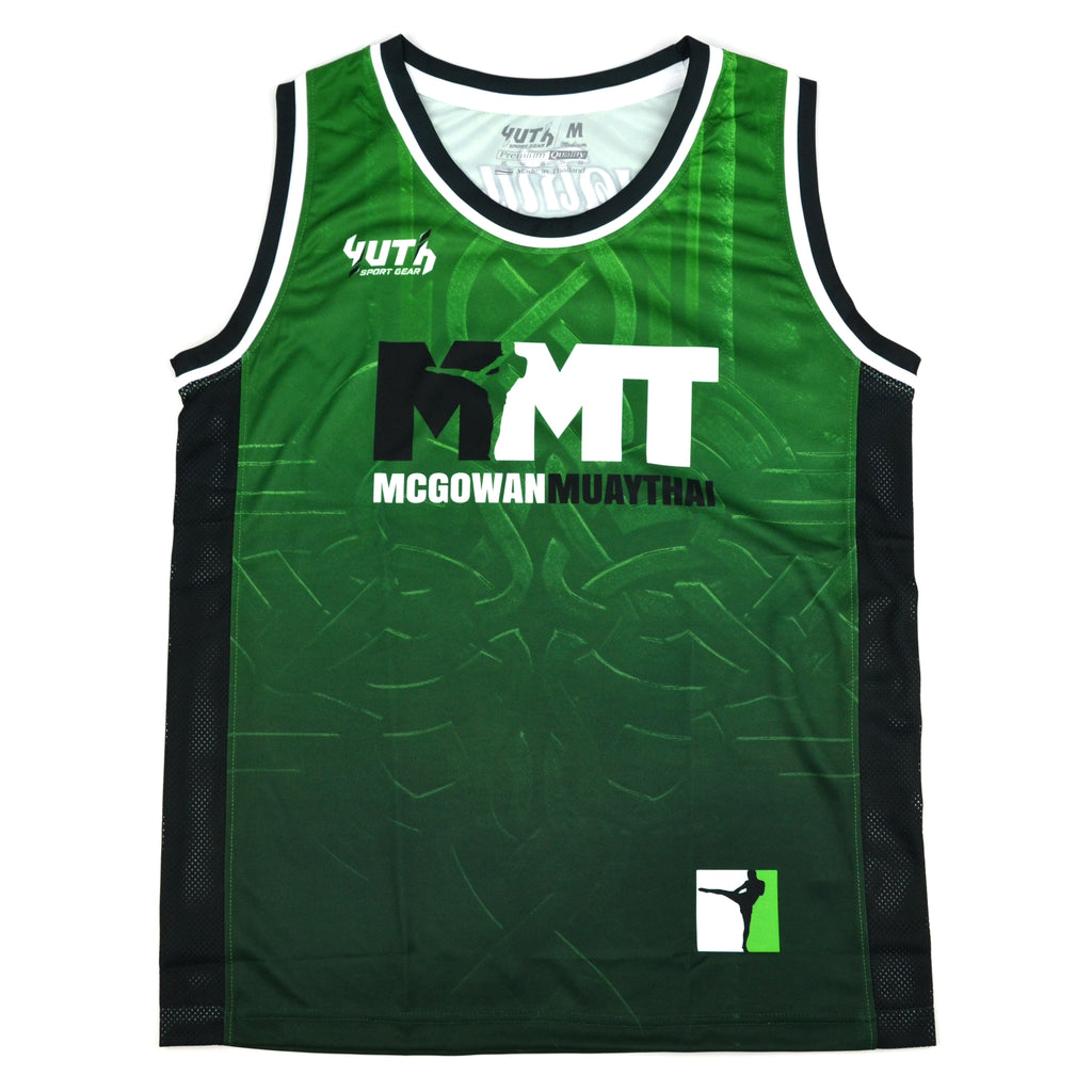 McGowan Muaythai Basketball Jersey Green #MMT-JS01