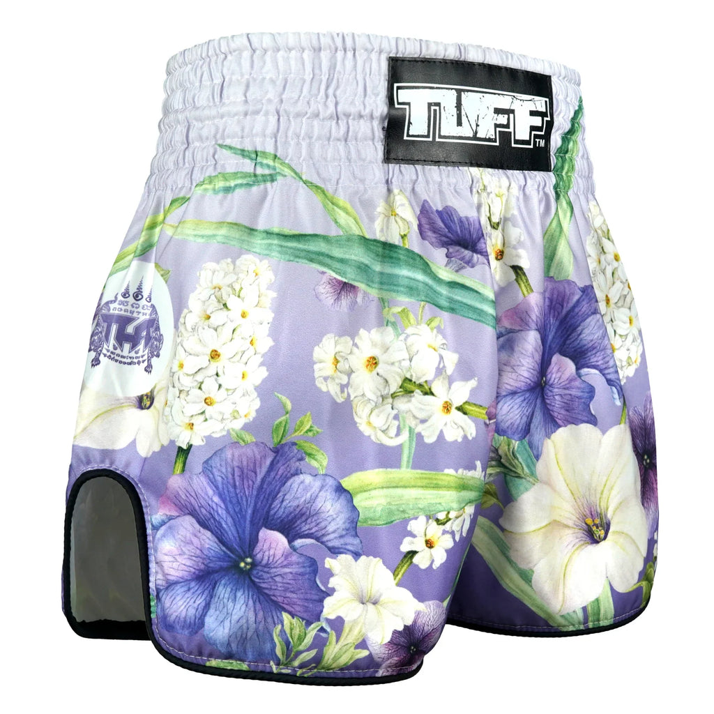 TUFF High-Cut Retro Muaythai Shorts - RMS124 - Purple An-Chan