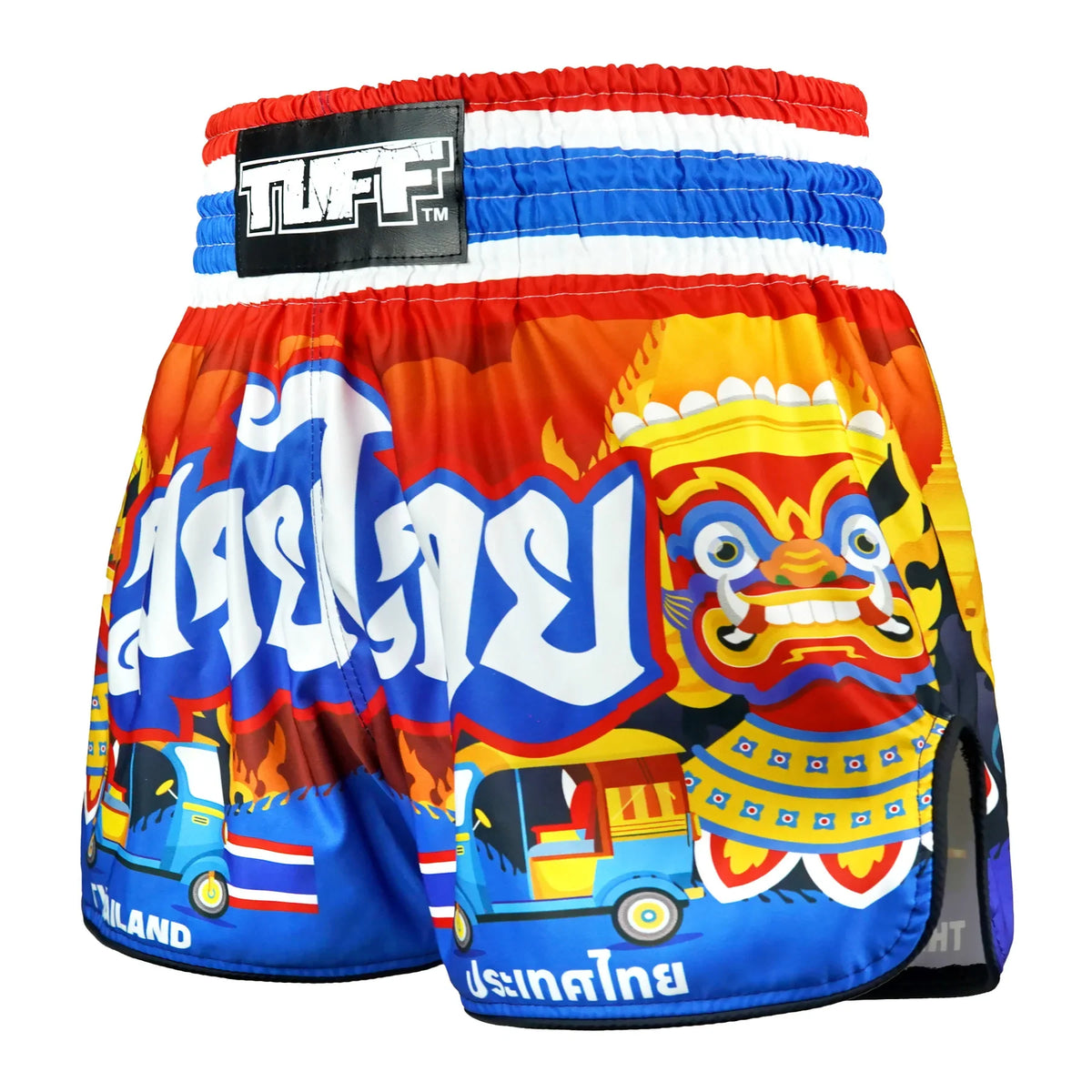 TUFF High-Cut Retro Muaythai Shorts - RMS126 - The Siam in Motion