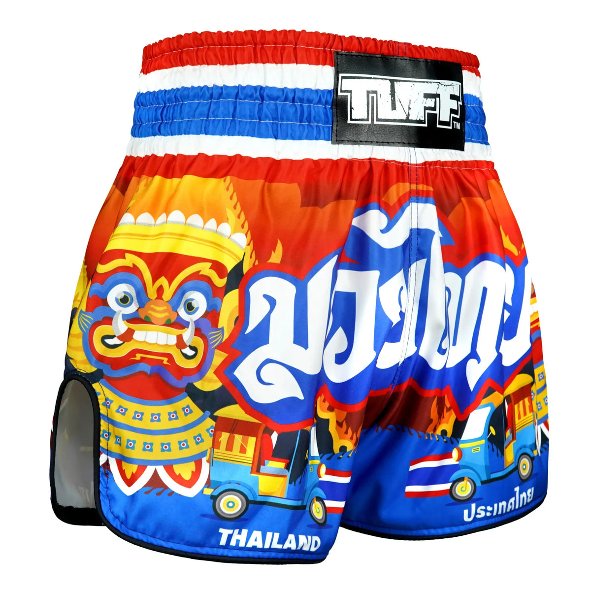 TUFF High-Cut Retro Muaythai Shorts - RMS126 - The Siam in Motion