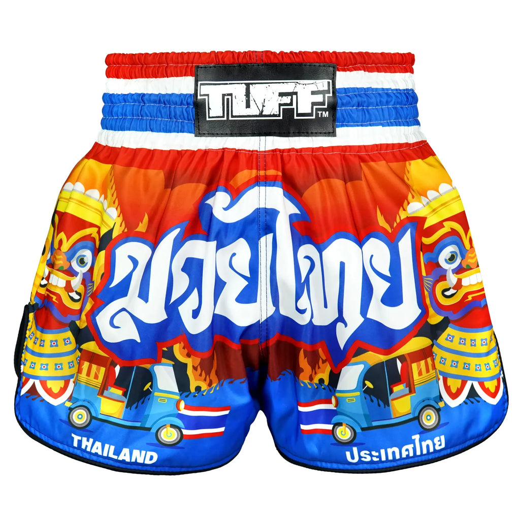 TUFF High-Cut Retro Muaythai Shorts - RMS126 - The Siam in Motion