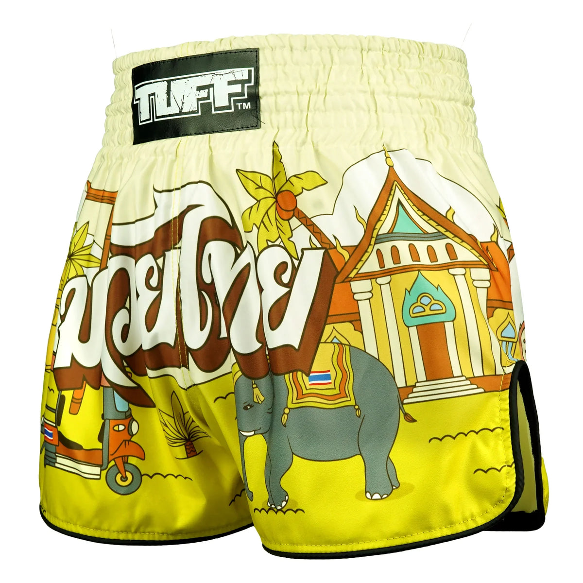 TUFF High-Cut Retro Muaythai Shorts - RMS127 - The Sunshine Journey