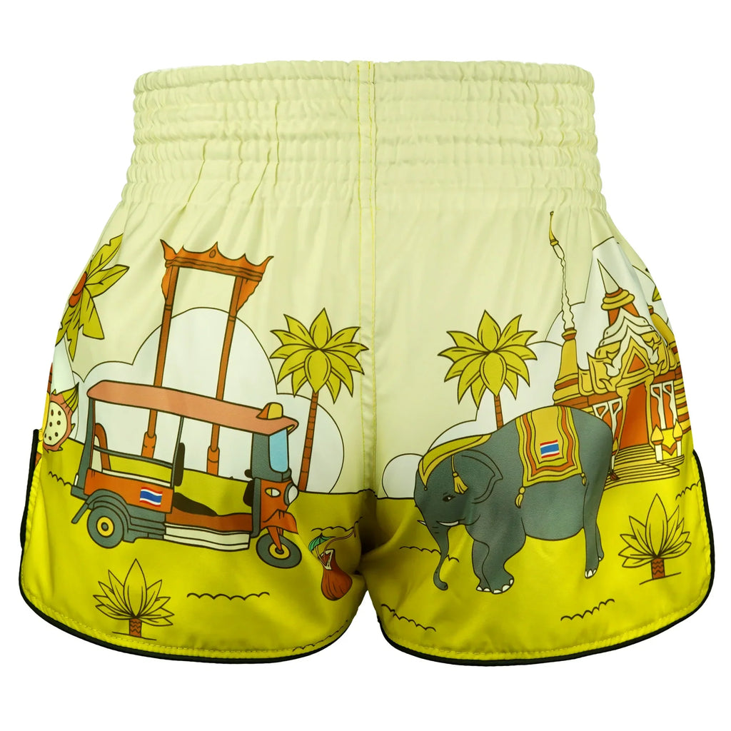 TUFF High-Cut Retro Muaythai Shorts - RMS127 - The Sunshine Journey