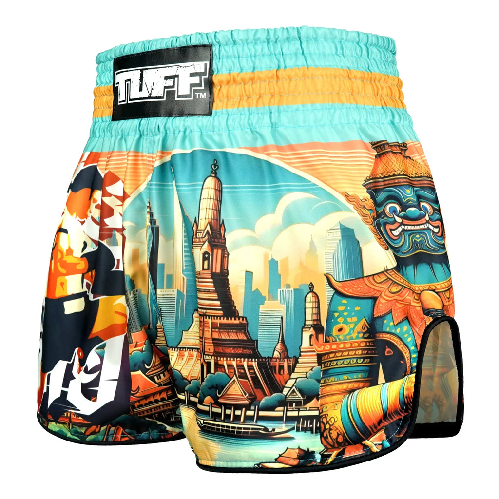 TUFF High-Cut Retro Muaythai Shorts - RMS128 - The Legacy of Thailand