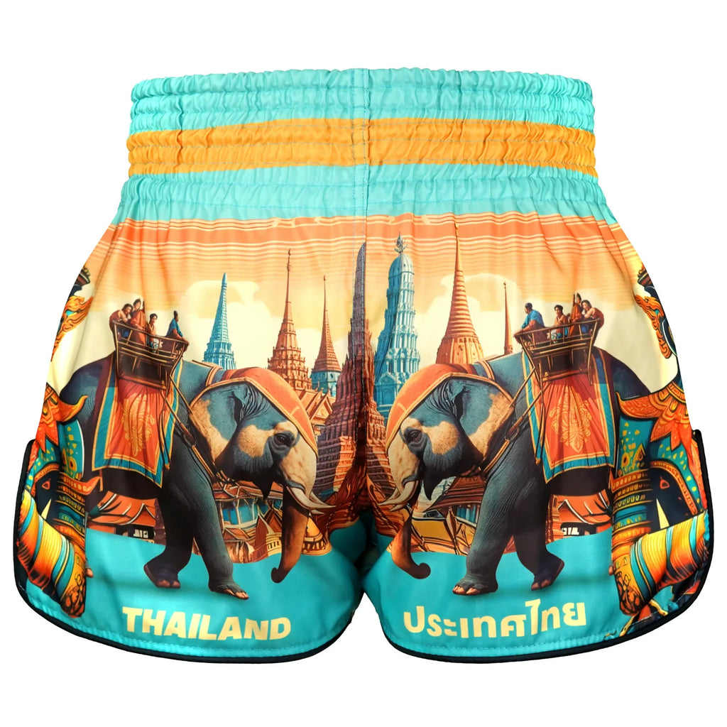 TUFF High-Cut Retro Muaythai Shorts - RMS128 - The Legacy of Thailand