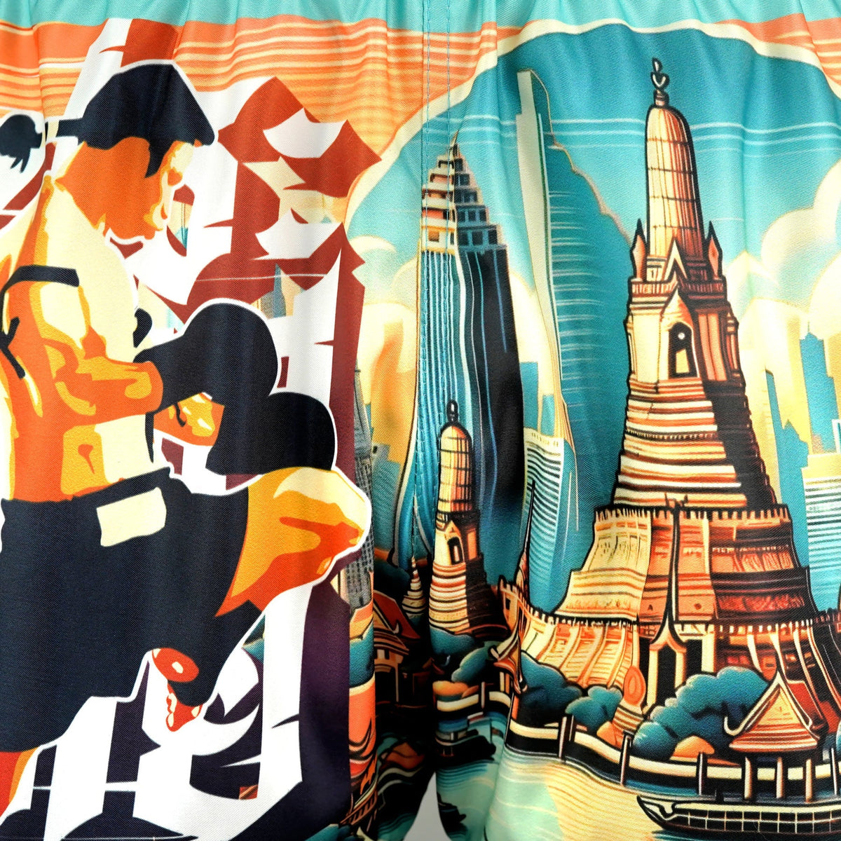 TUFF High-Cut Retro Muaythai Shorts - RMS128 - The Legacy of Thailand