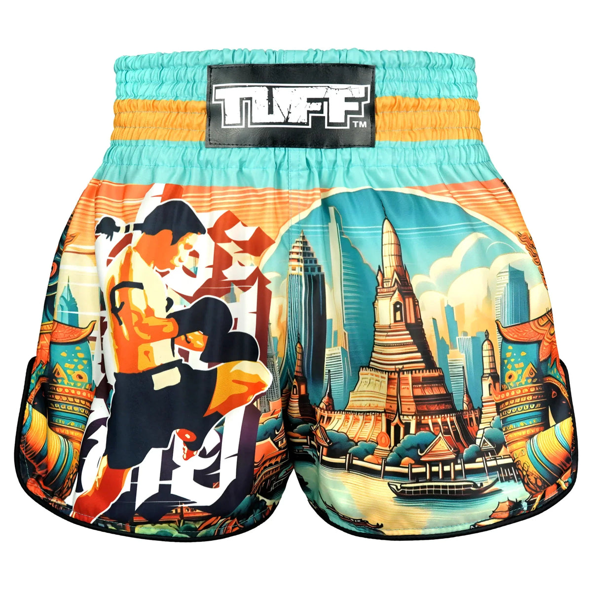 TUFF High-Cut Retro Muaythai Shorts - RMS128 - The Legacy of Thailand