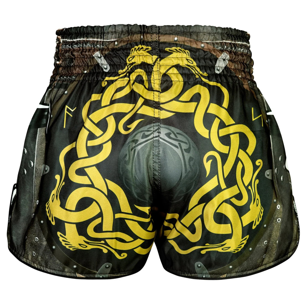 TUFF High-Cut Retro Muaythai Shorts - RMS120 - Berserkers Fury