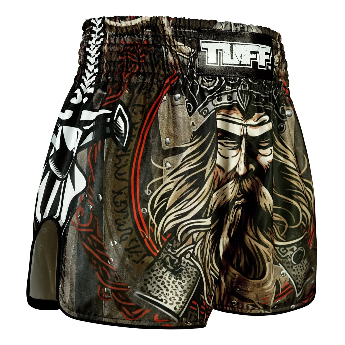 TUFF High-Cut Retro Muaythai Shorts - RMS120 - Berserkers Fury