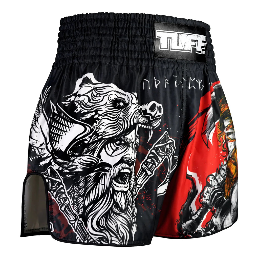 TUFF High-Cut Retro Muaythai Shorts - RMS121 - The Barbarian