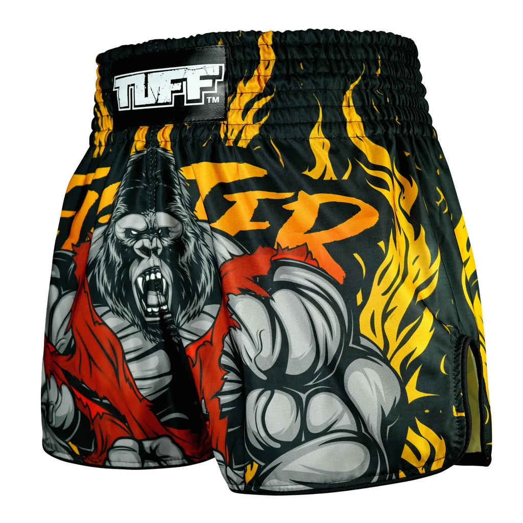 TUFF High-Cut Retro Muaythai Shorts - RMS122 - The Gigantic Beast