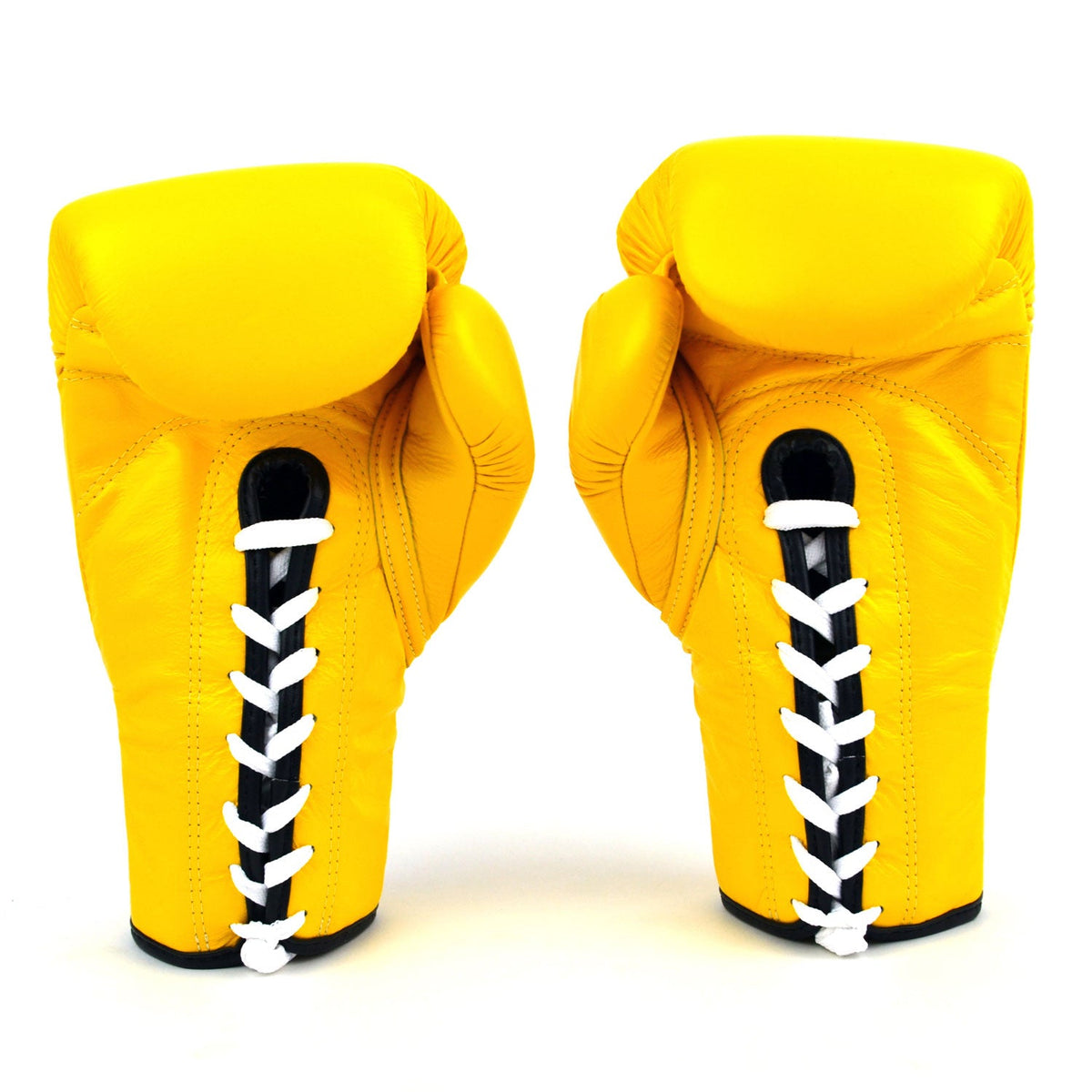 Fairtex BGL6 Lace-up Competition Boxing Gloves - Yellow