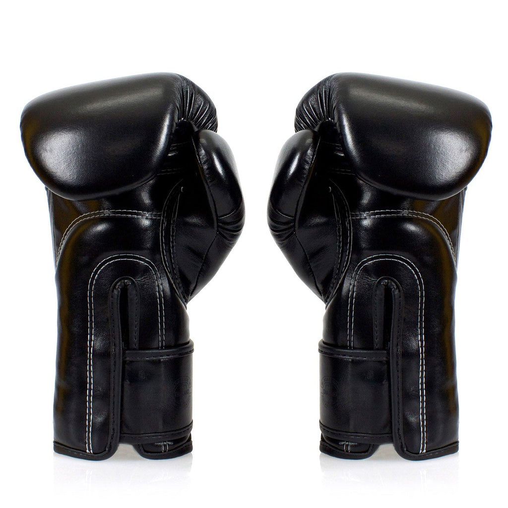 Fairtex BGV14SB Microfibre Boxing Gloves - Solid Black