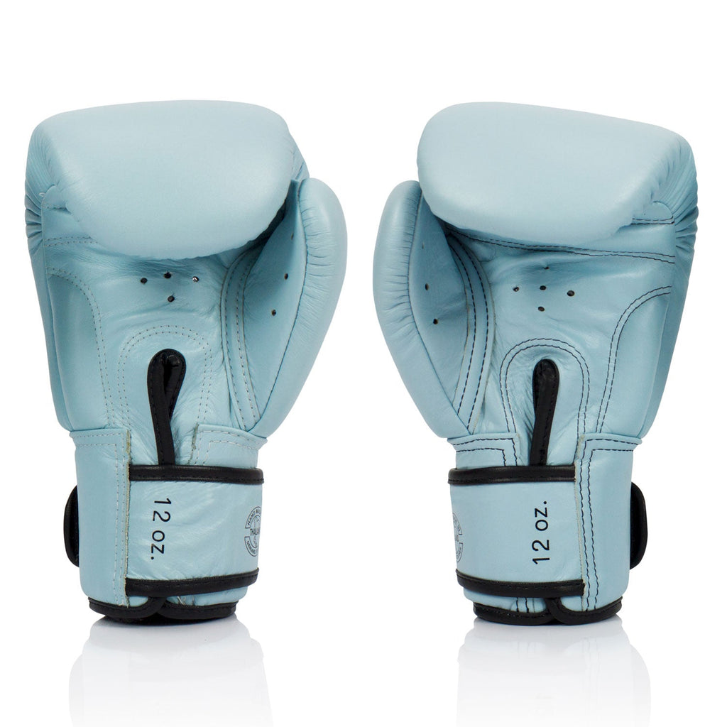 Fairtex BGV20 Leather Boxing Gloves - Pastel Blue