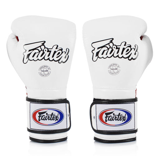 Fairtex BGV9 Mexican Style Boxing Gloves - White-Red