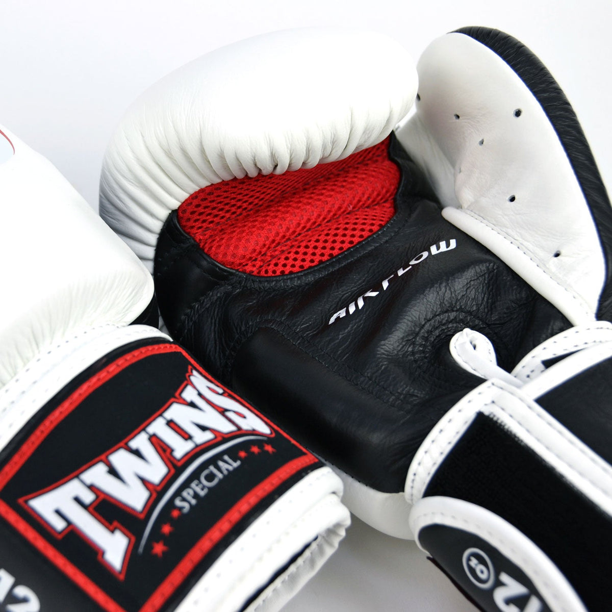 Twins Special BGVLA2-2T Air Flow Boxing Gloves - White-Black-Red