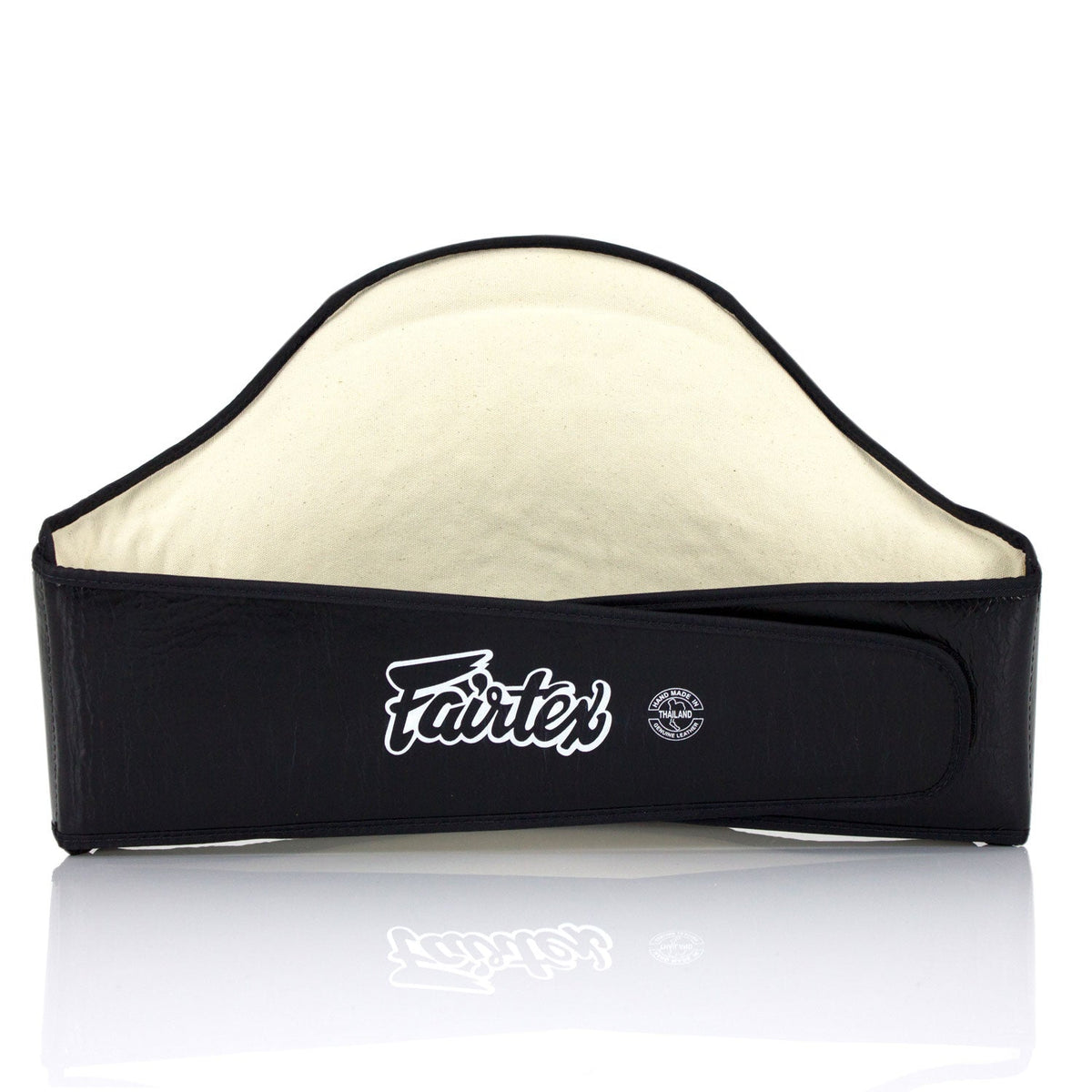 Fairtex BPV1 Standard Leather Belly Pad - Black-White