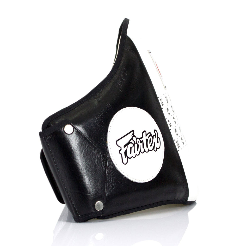 Fairtex BPV1 Standard Leather Belly Pad - Black-White