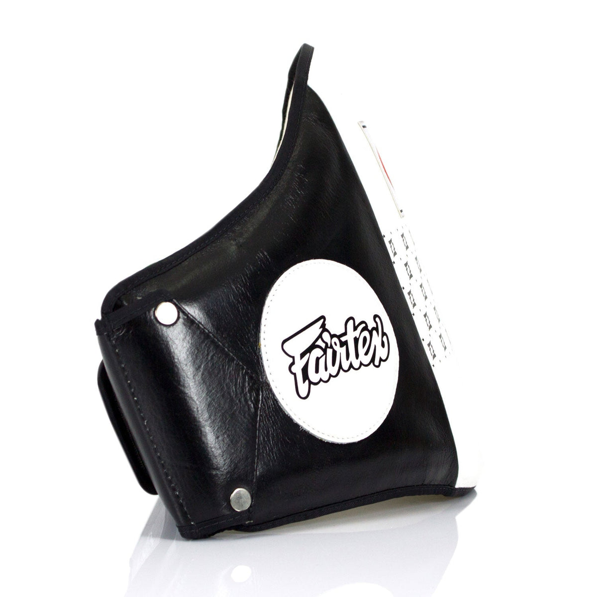 Fairtex BPV1 Standard Leather Belly Pad - Black-White