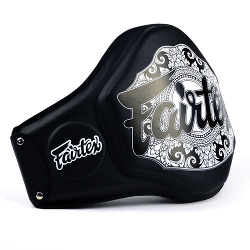 Fairtex BPV3 Microfiber Belly Pad - Black-Black