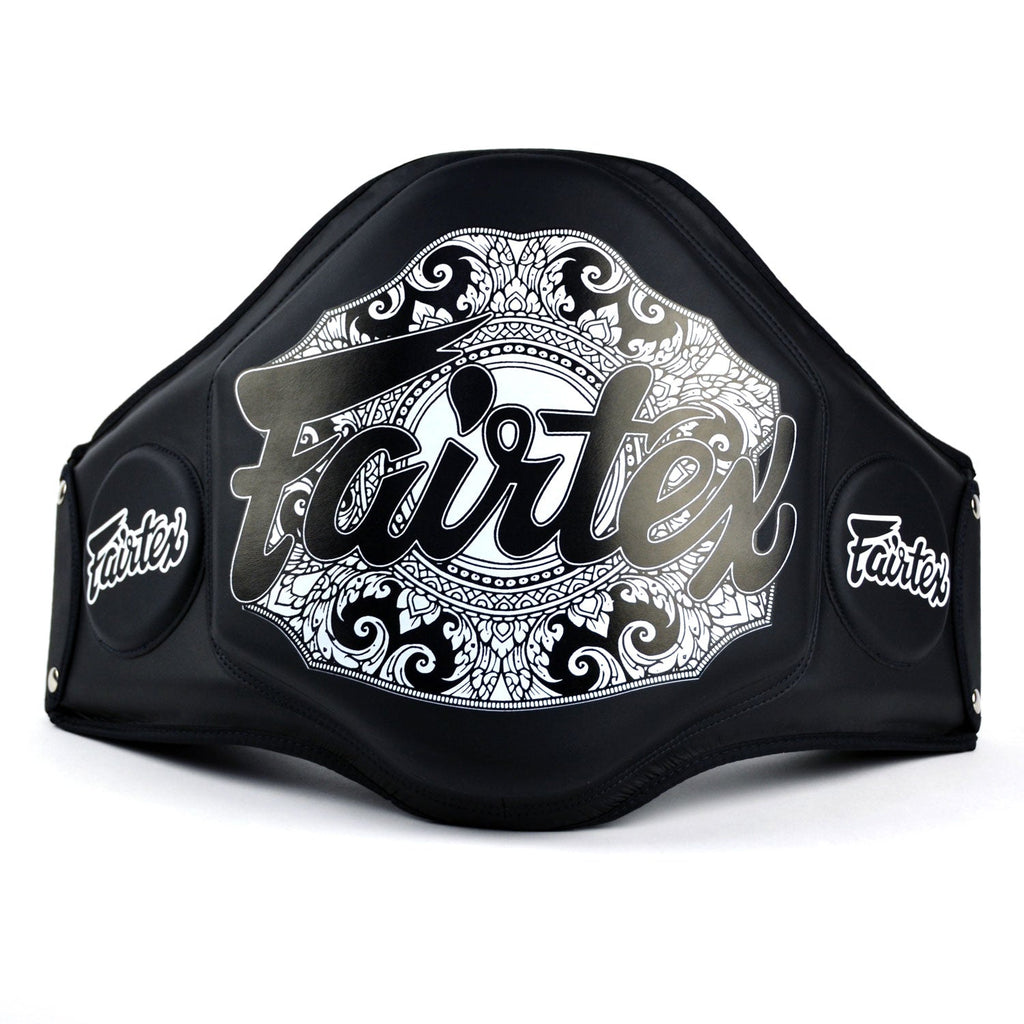 Fairtex BPV3 Microfiber Belly Pad - Black-Black