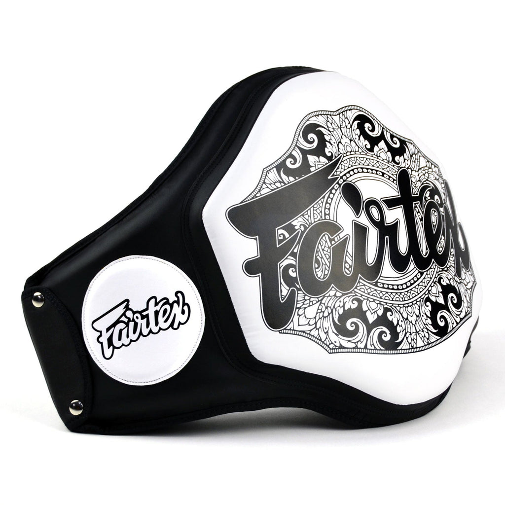 Fairtex BPV3 Microfiber Belly Pad - Black-White