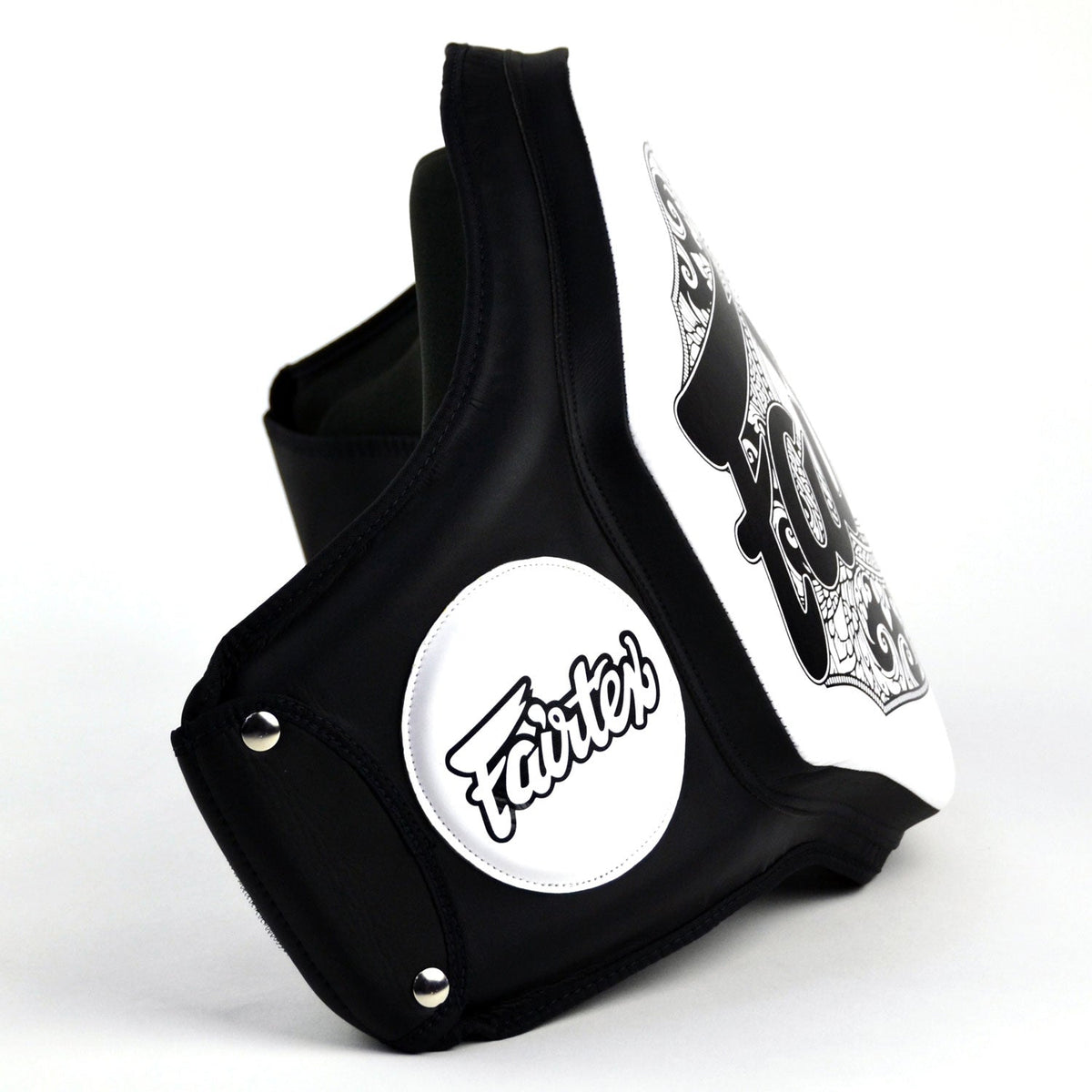 Fairtex BPV3 Microfiber Belly Pad - Black-White