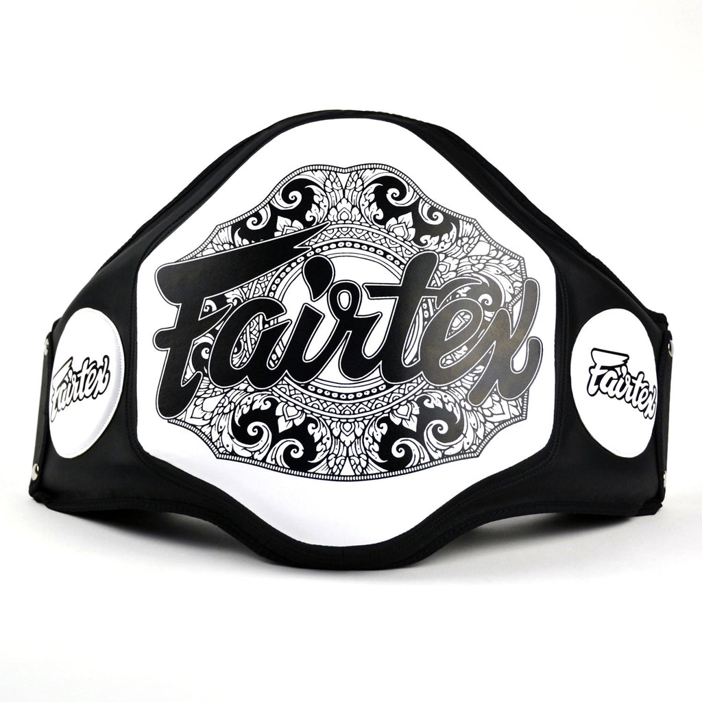 Fairtex BPV3 Microfiber Belly Pad - Black-White
