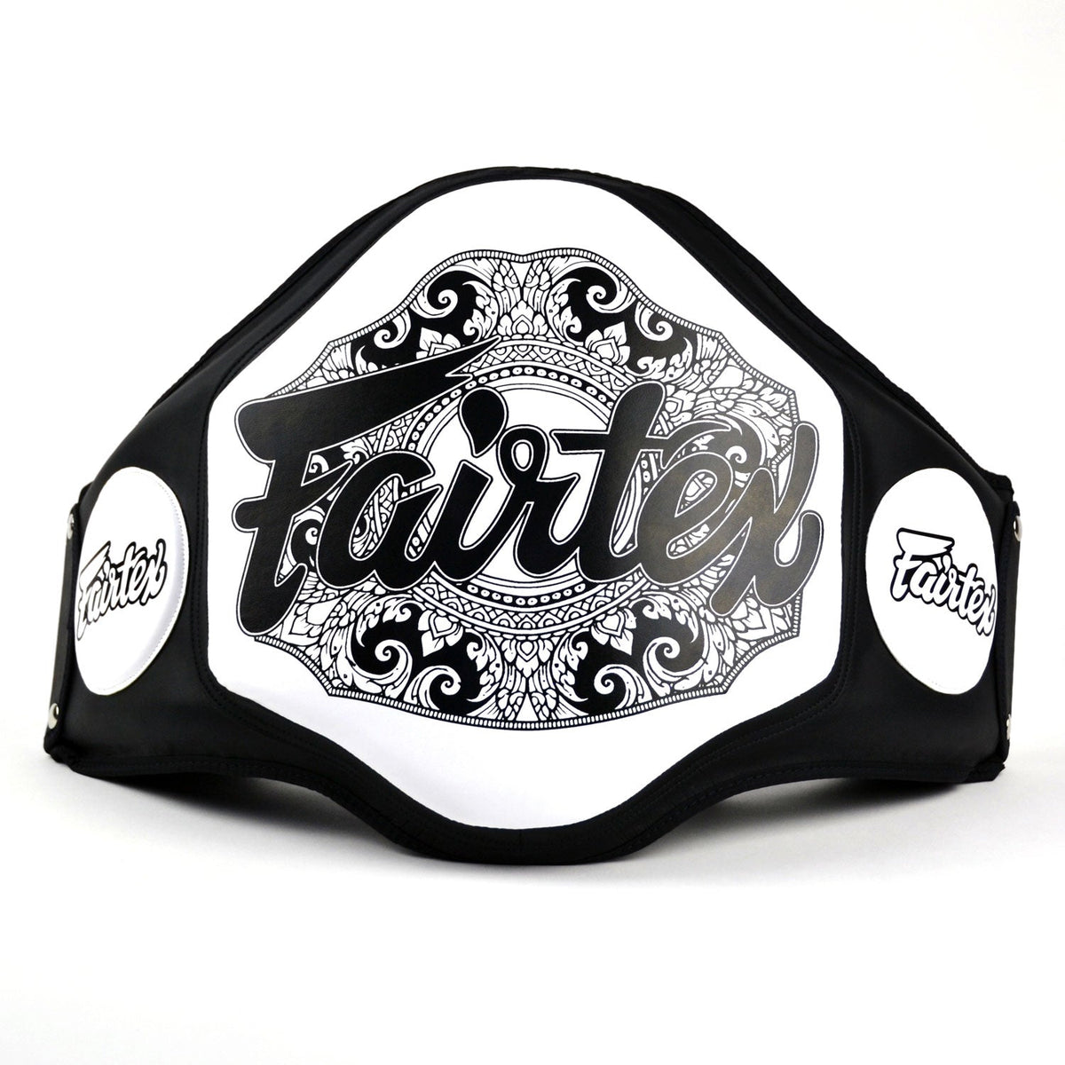 Fairtex BPV3 Microfiber Belly Pad - Black-White