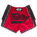 Fairtex BS1703 Slim Fit Muaythai Shorts - Red-Black