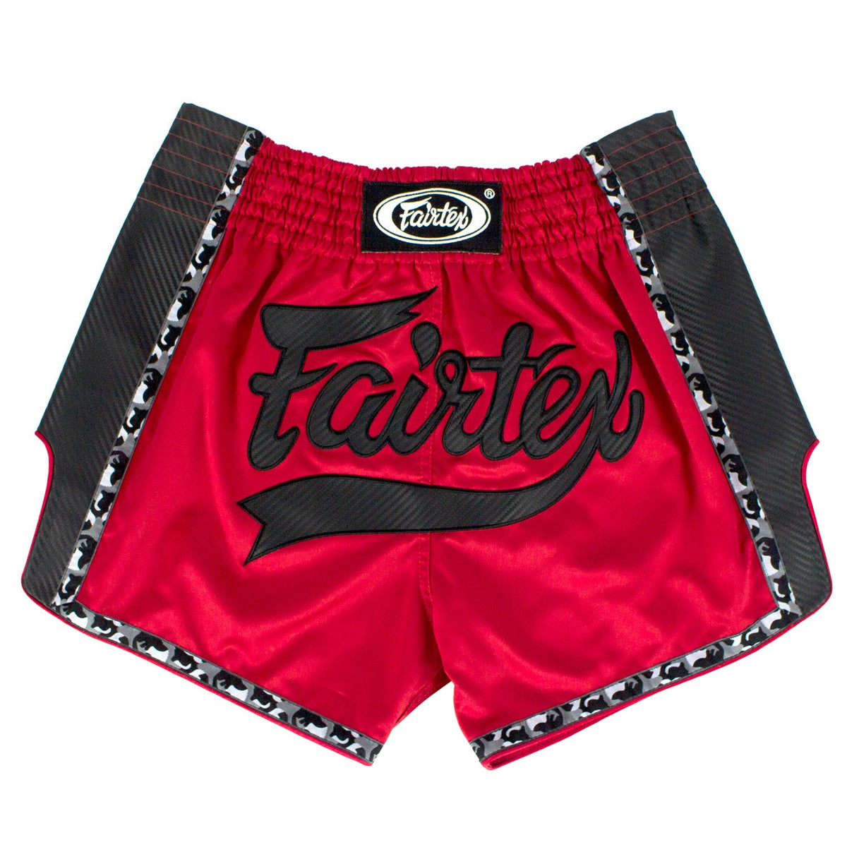 Fairtex BS1703 Slim Fit Muaythai Shorts - Red-Black