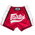 Fairtex BS1704 Slim Fit Muaythai Shorts - Red-White