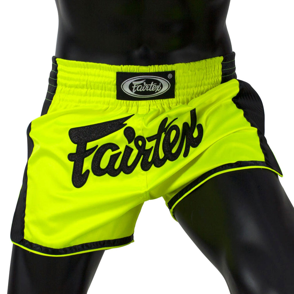 Fairtex BS1706 Slim Fit Muaythai Shorts - Lime Green