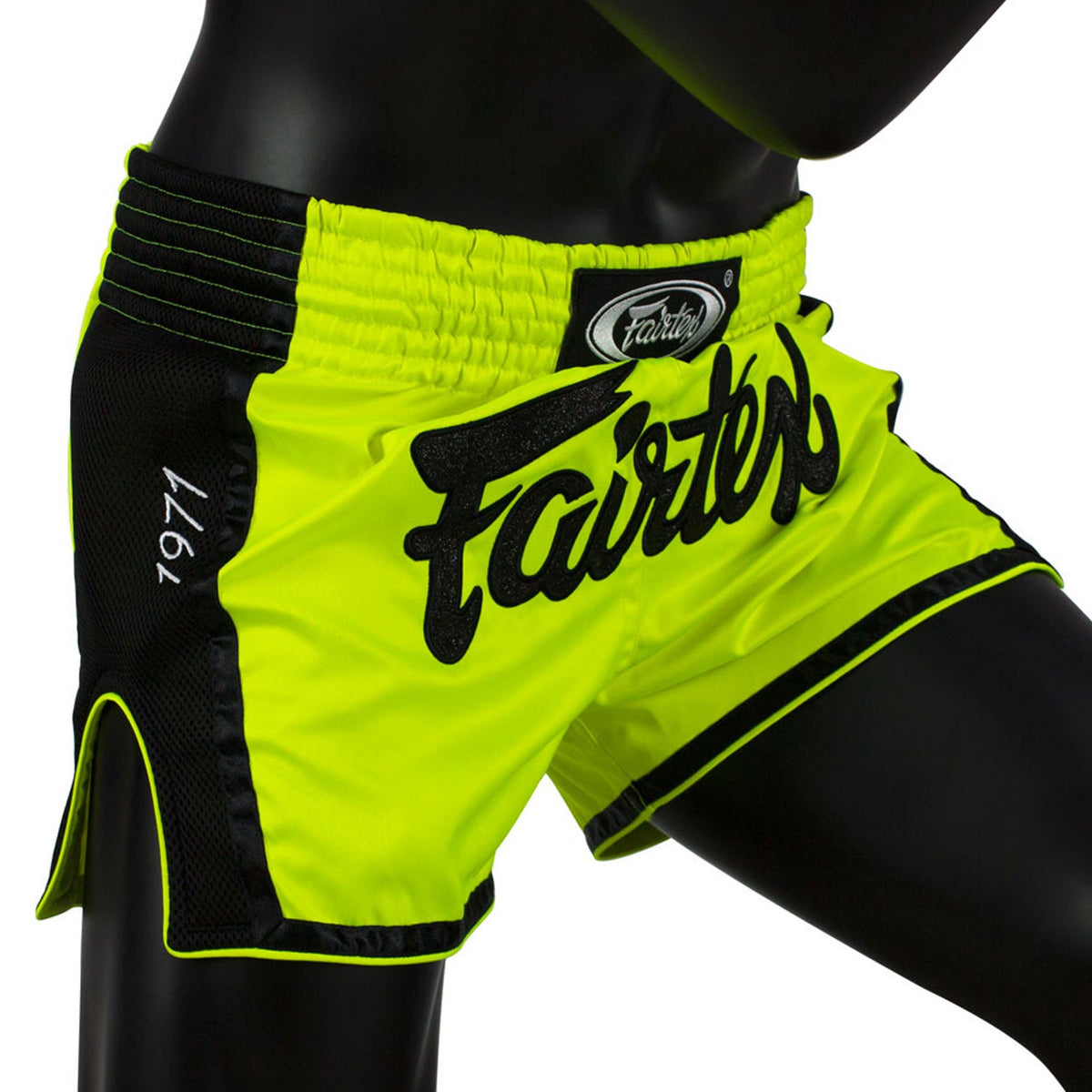 Fairtex BS1706 Slim Fit Muaythai Shorts - Lime Green