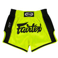 Fairtex BS1706 Slim Fit Muaythai Shorts - Lime Green