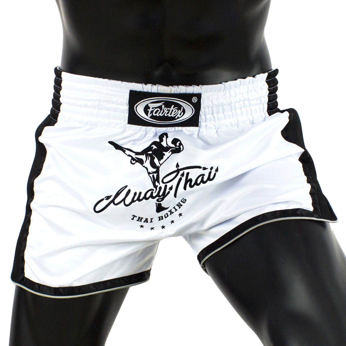 Fairtex BS1707 Slim Fit Muaythai Shorts - White