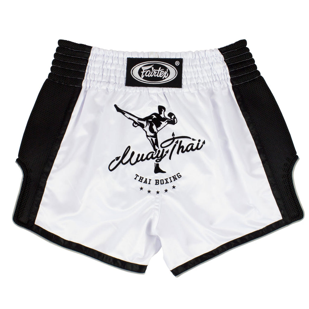 Fairtex BS1707 Slim Fit Muaythai Shorts - White