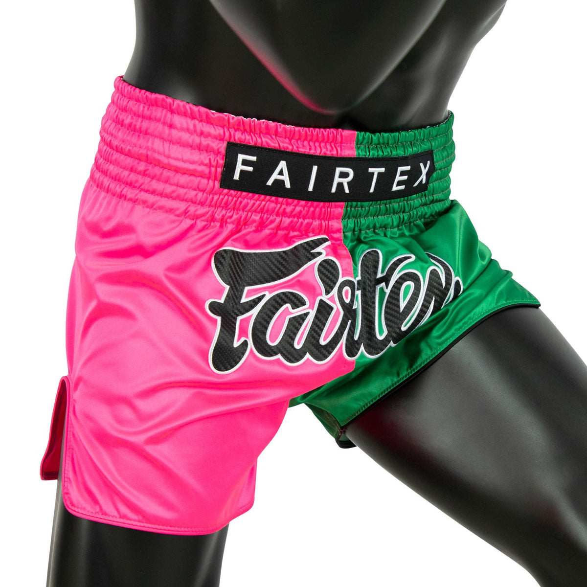 Fairtex BS1911 Muaythai Shorts - Pink-Green