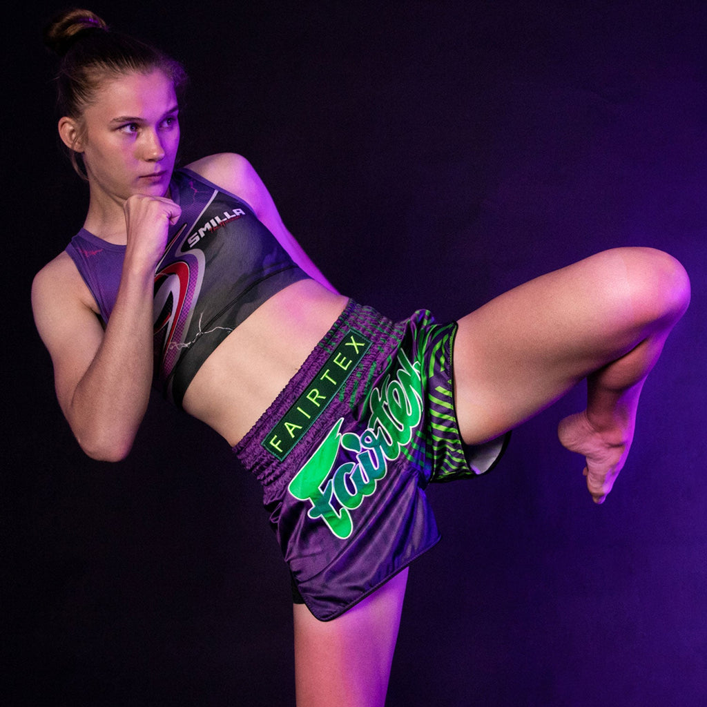Fairtex BS1922 Muaythai Shorts - Purple Racer