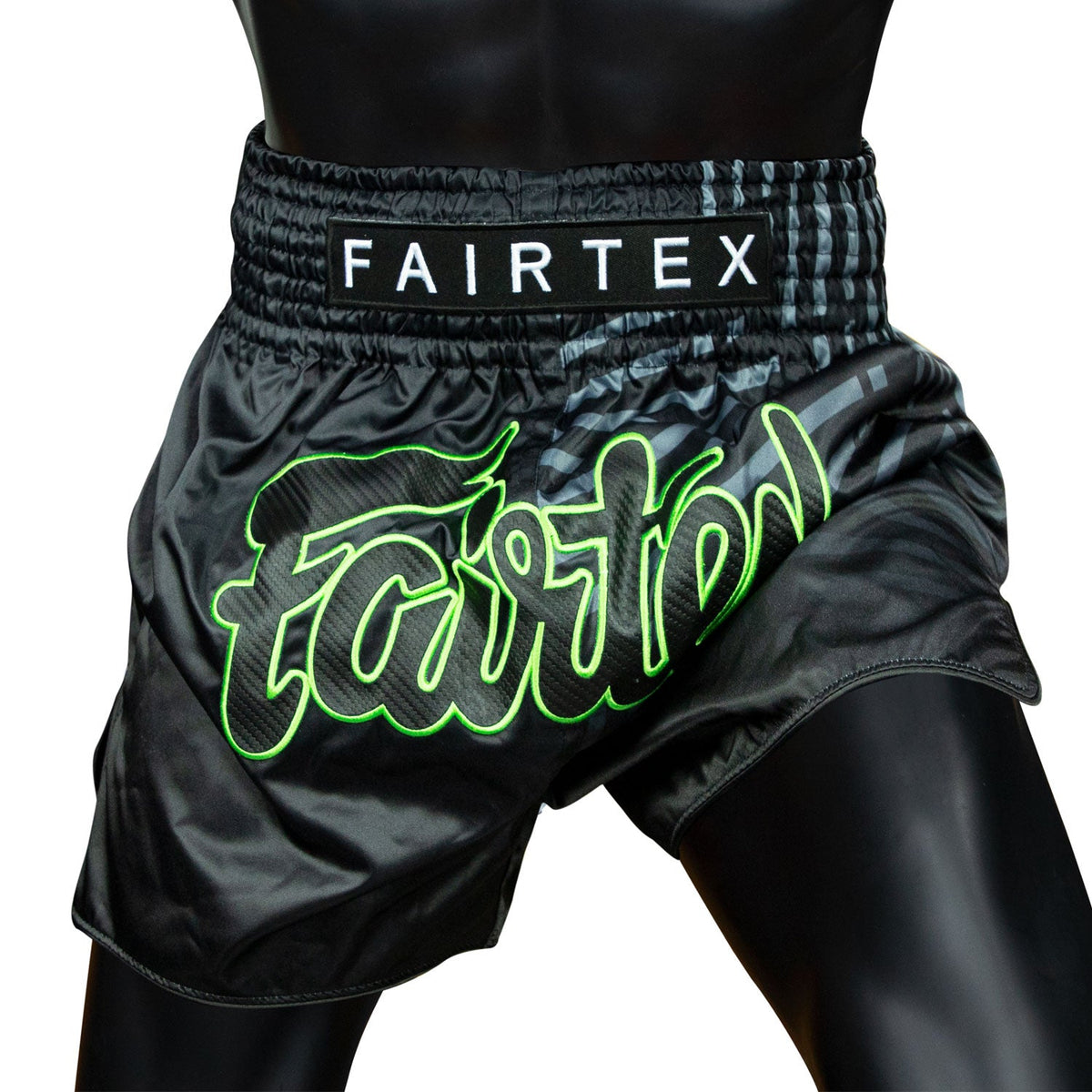 Fairtex BS1924 Muaythai Shorts - Black Racer