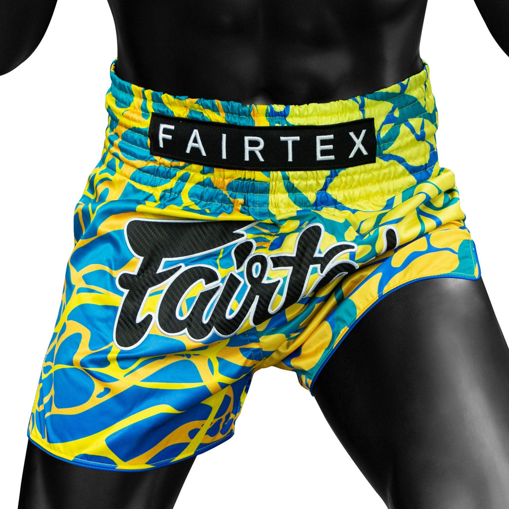 Fairtex BS1927 Muaythai Shorts - Green Magma
