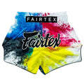 Fairtex BS1937 Muaythai Shorts - Acid Jazz White