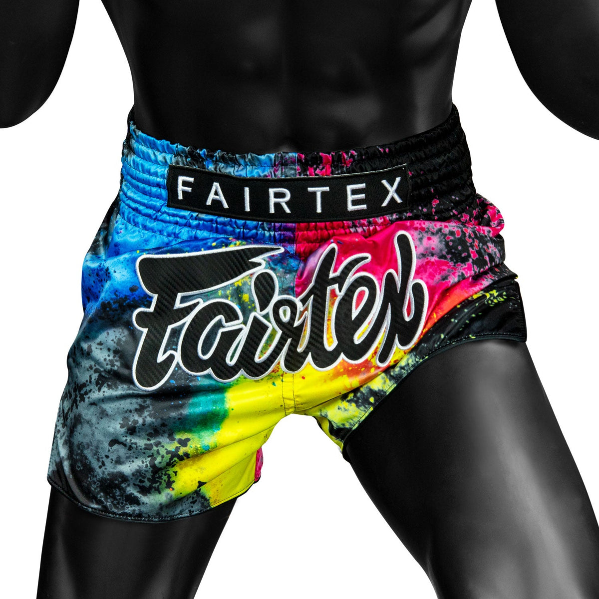 Fairtex BS1938 Muaythai Shorts - Acid Jazz Black