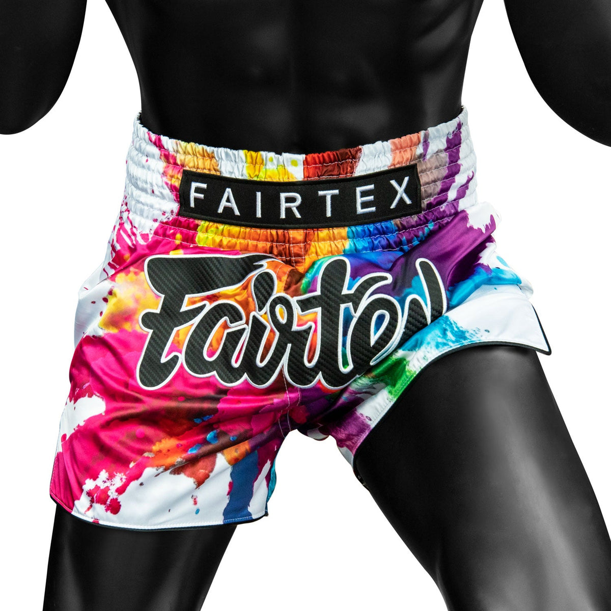 Fairtex BS1939 Muaythai Shorts - Funky Soul White