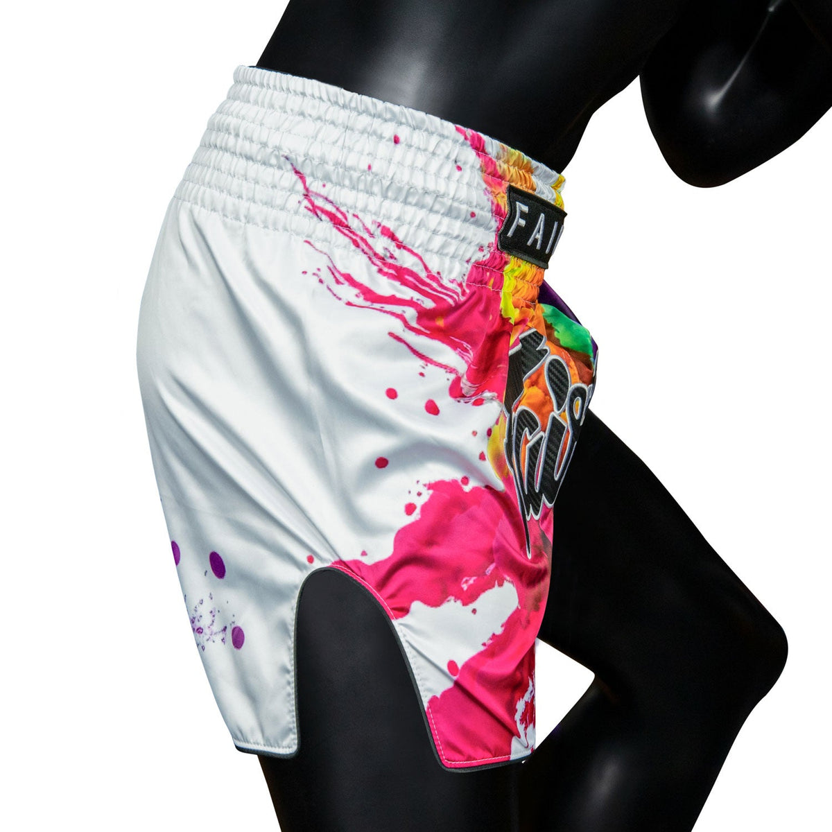 Fairtex BS1939 Muaythai Shorts - Funky Soul White