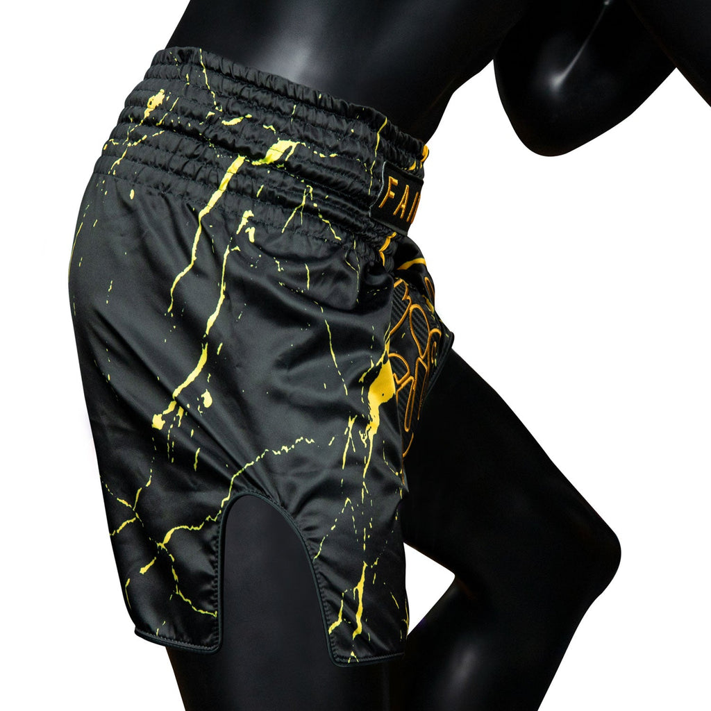Fairtex BS1947 Muaythai Shorts - Black Marble