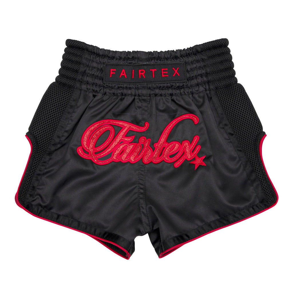 Fairtex BSK2104 Kids Muaythai Shorts - Midnight Red
