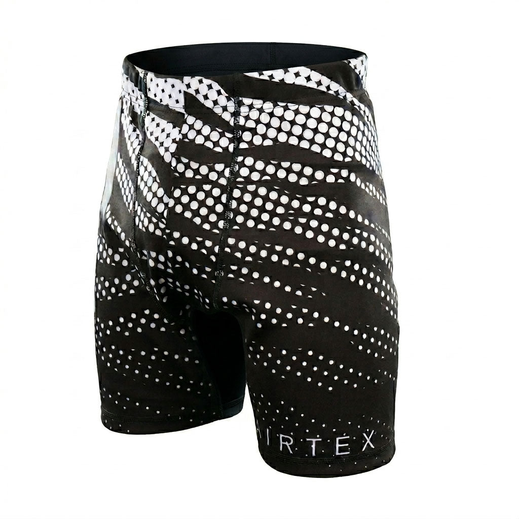 Fairtex CP10 Mens Vale Tudo Shorts - Black-White